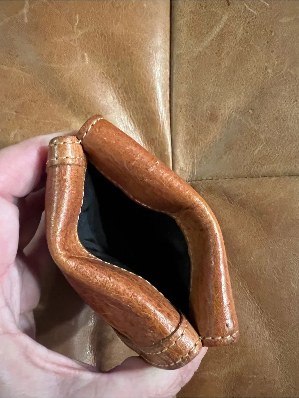 Original Taxi Wallet Brown Leather